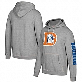 Denver Broncos Mitchell & Ness Classic Team Pullover Hoodie Heathered Gray,baseball caps,new era cap wholesale,wholesale hats